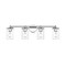 Z-Lite Thayer Vanity, 4-Light, 30.75 In.W x 5.75 In.L x 8.75 In.H, Chrome /Clear 742-4V-CH - alternate 7